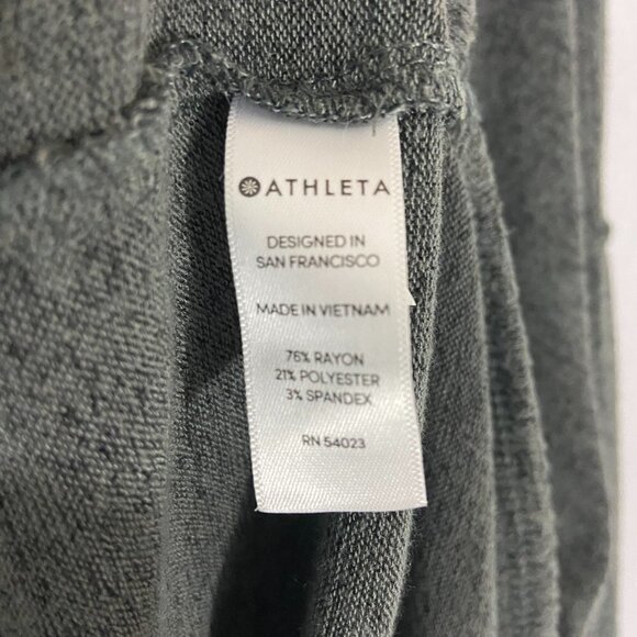 Athleta Luxe Pose Thumb Hole Gray Marled Tunic Top Shirt Size M NWOT - Picture 5 of 5